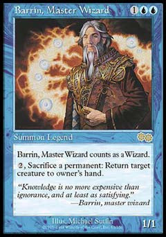 Barrin, Master Wizard (Urza's Saga) Medium Play