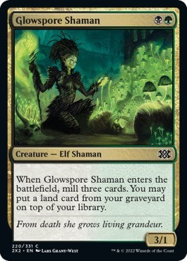 Glowspore Shaman (Double Masters 2022) Near Mint Foil