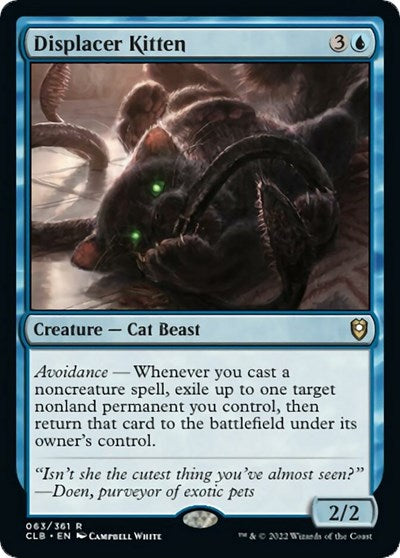 Displacer Kitten (Commander Legends: Battle for Baldur's Gate) Near Mint