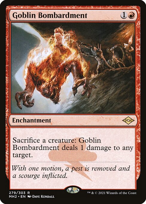 Goblin Bombardment (Foil Etched) (Modern Horizons 2) Near Mint Foil