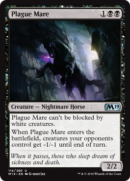 Plague Mare (Magic 2019 Core Set) Near Mint