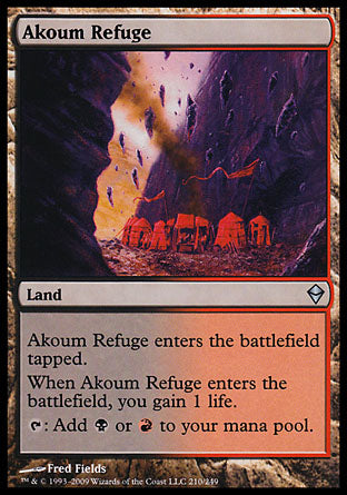 Akoum Refuge (Zendikar) Medium Play