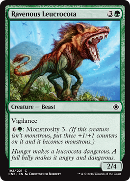 Ravenous Leucrocota (Conspiracy: Take the Crown) Near Mint