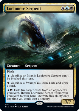 Lochmere Serpent (Extended Art) (Throne of Eldraine) Near Mint