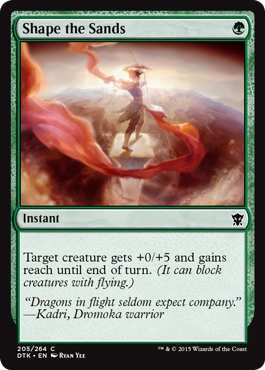 Shape the Sands (Dragons of Tarkir) Medium Play