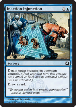 Inaction Injunction (Return to Ravnica) Light Play Foil