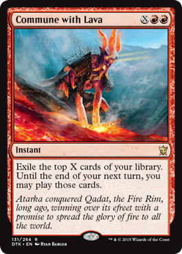 Commune with Lava (Dragons of Tarkir) Medium Play