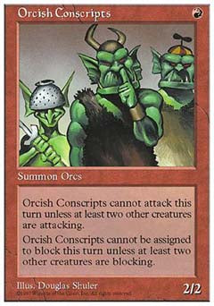Orcish Conscripts (5th Edition) Medium Play