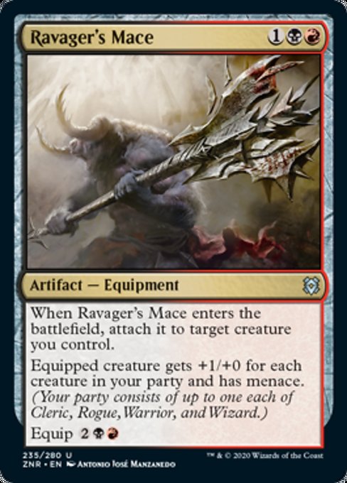 Ravager's Mace (Zendikar Rising) Medium Play