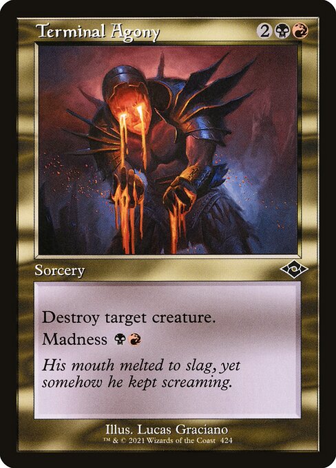 Terminal Agony (Retro Frame) (Foil Etched) (Modern Horizons 2) Near Mint Foil