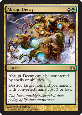 Abrupt Decay (Return to Ravnica) Medium Play Foil