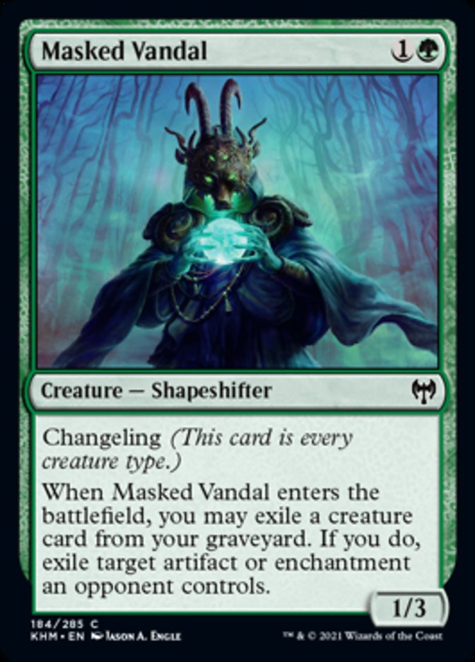 Masked Vandal (Kaldheim) Medium Play Foil