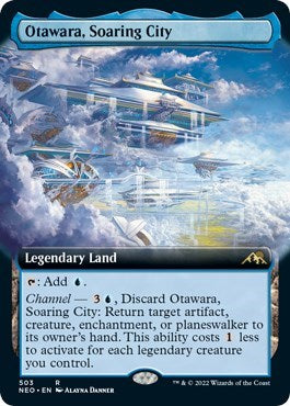 Otawara, Soaring City (Extended Art) (Kamigawa: Neon Dynasty) Near Mint Foil