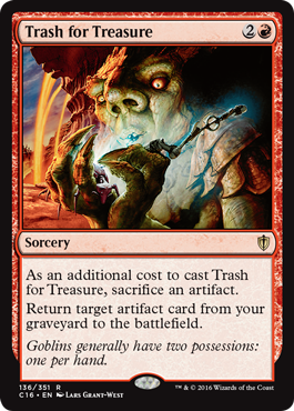 Trash for Treasure (Commander 2016 Edition) Medium Play
