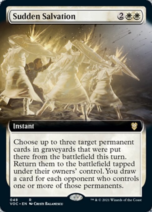 Sudden Salvation (Extended Art) (Commander 2021 Crimson Vow) Near Mint
