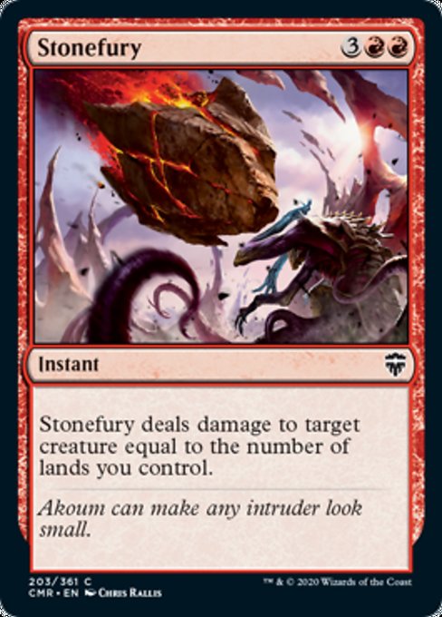 Stonefury (Commander Legends) Medium Play Foil