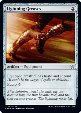 Lightning Greaves (Commander 2019) Medium Play