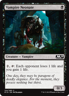Vampire Neonate (Magic 2019 Core Set) Near Mint