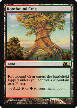 Rootbound Crag (Magic 2012 Core Set) Light Play