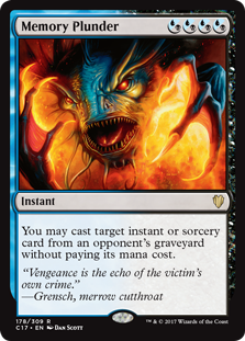 Memory Plunder (Commander 2017) Near Mint