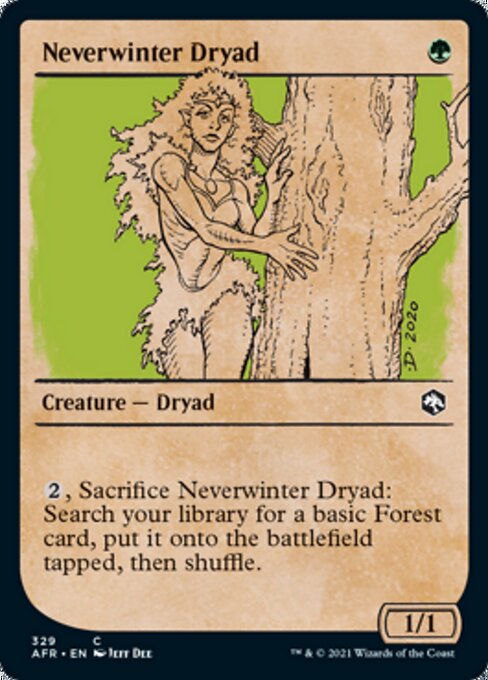 Neverwinter Dryad (Showcase) (Adventures in the Forgotten Realms) Near Mint Foil