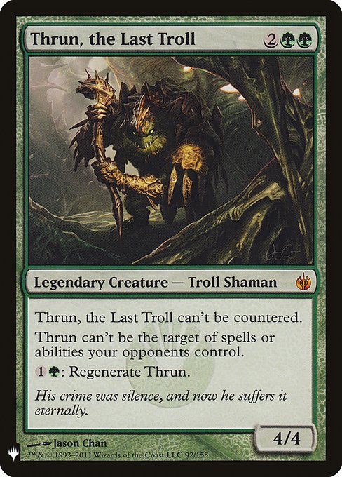 Thrun, the Last Troll (Mystery Booster) Light Play