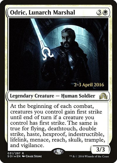 Odric, Lunarch Marshal (Promos: Prerelease Cards) Medium Play Foil