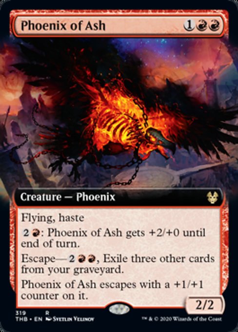 Phoenix of Ash (Extended Art) (Theros Beyond Death) Near Mint