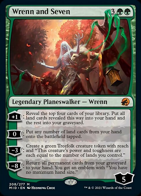 Wrenn and Seven (Innistrad: Midnight Hunt) Light Play