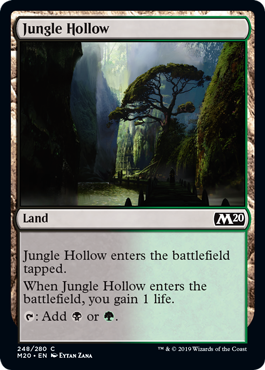 Jungle Hollow (Magic 2020 Core Set) Medium Play