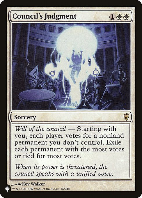 Council's Judgment (The List) Near Mint