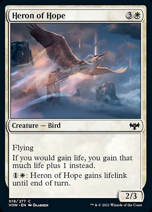 Heron of Hope (Innistrad: Crimson Vow) Near Mint Foil