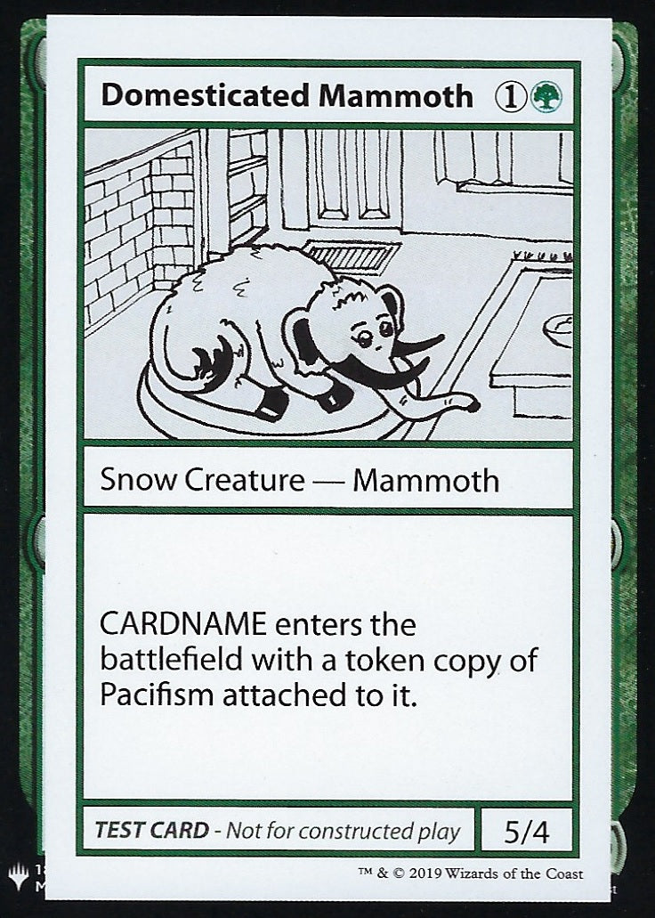 Domesticated Mammoth (Mystery Booster Test Print) Near Mint