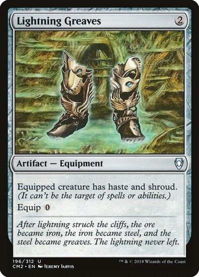 Lightning Greaves (Commander Anthology Volume II) Light Play