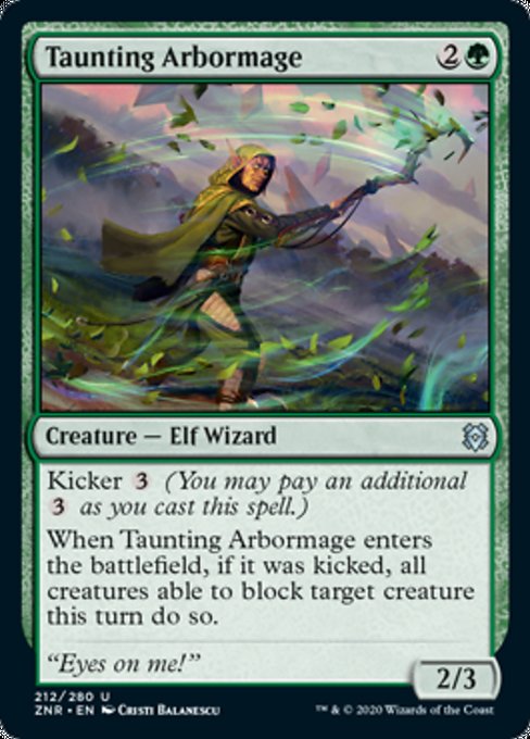 Taunting Arbormage (Zendikar Rising) Medium Play