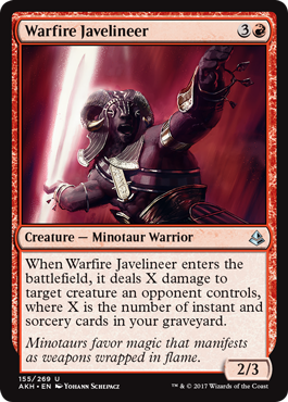 Warfire Javelineer (Amonkhet) Medium Play