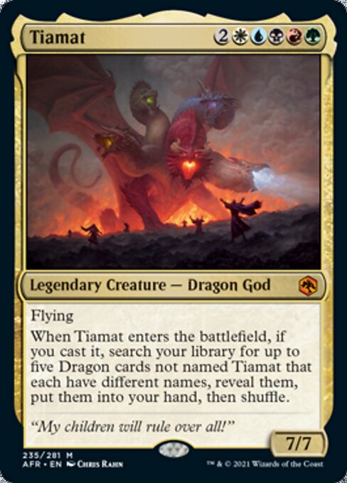 Tiamat (Adventures in the Forgotten Realms) Near Mint Foil