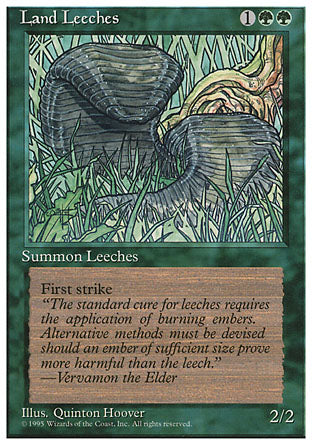 Land Leeches (4th Edition) Medium Play