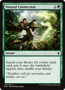 Natural Connection (Battle for Zendikar) Medium Play