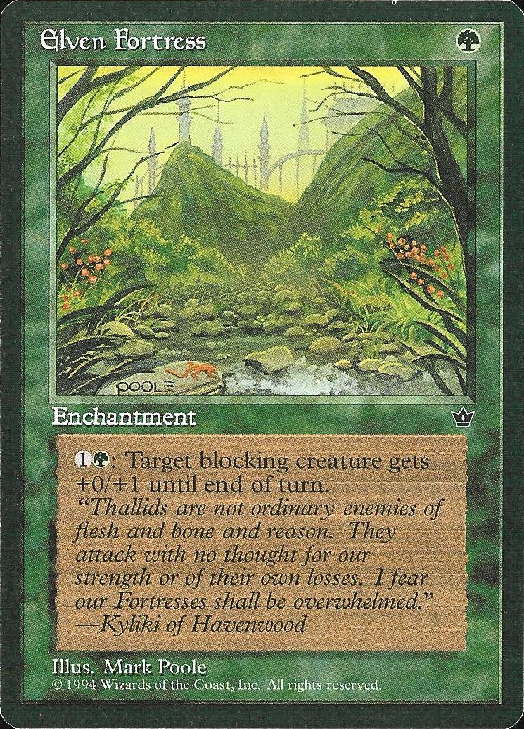 Elven Fortress (2) (Fallen Empires) Medium Play