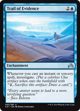 Trail of Evidence (Shadows Over Innistrad) Light Play Foil