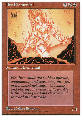 Fire Elemental (4th Edition) Medium Play