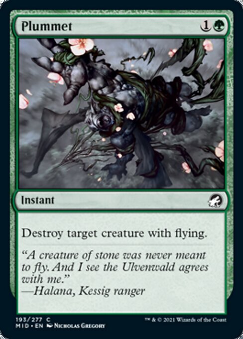 Plummet (Innistrad: Midnight Hunt) Light Play