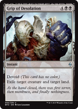 Grip of Desolation (Battle for Zendikar) Medium Play