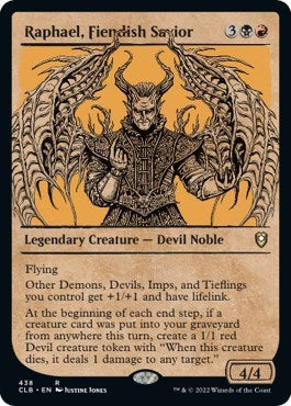 Raphael, Fiendish Savior (Showcase) (Commander Legends: Battle for Baldur's Gate) Near Mint Foil