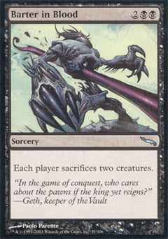 Barter in Blood (Mirrodin) Light Play Foil