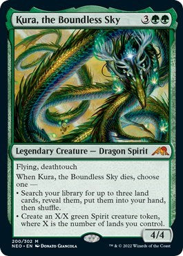 Kura, the Boundless Sky (Kamigawa: Neon Dynasty) Near Mint Foil