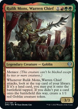 Rulik Mons, Warren Chief (Dominaria United) Near Mint