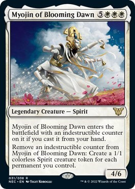 Myojin of Blooming Dawn (Commander: Kamigawa: Neon Dynasty) Light Play