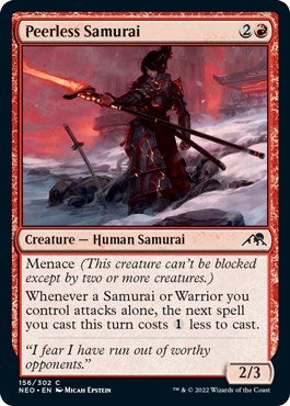 Peerless Samurai (Kamigawa: Neon Dynasty) Near Mint